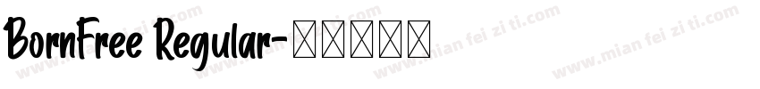 BornFree Regular字体转换